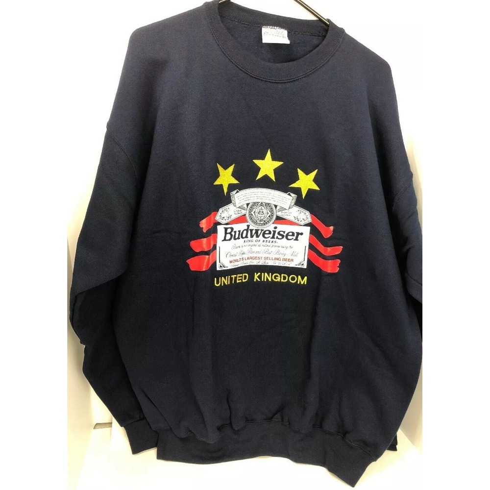 Santee By Pluma Budweiser Sweater Mens Size XL United Kingdom 3 Stars NWOT